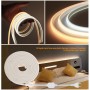 XUNATA 2m LED Neon Flexible 220V, Alto brillo Tira de LED COB con Cable de Alimentación, Cada Corte de 50 cm, IP65 Impermeable,