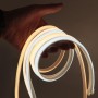 XUNATA 2m LED Neon Flexible 220V, Alto brillo Tira de LED COB con Cable de Alimentación, Cada Corte de 50 cm, IP65 Impermeable,