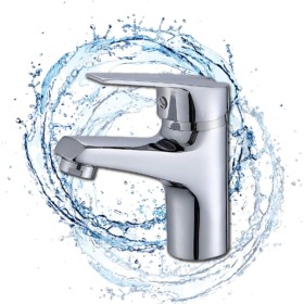 UTENSILIFY,Grifo Lavabo,Grifo Baño,Grifos Monomando Lavabo de Laton Cromado,Griferia Baño,Monomando,grifo de Lavabo,Incluye