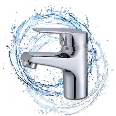 UTENSILIFY,Grifo Lavabo,Grifo Baño,Grifos Monomando Lavabo de Laton Cromado,Griferia Baño,Monomando,grifo de Lavabo,Incluye