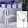 UTENSILIFY,Grifo Lavabo,Grifo Baño,Grifos Monomando Lavabo de Laton Cromado,Griferia Baño,Monomando,grifo de Lavabo,Incluye