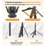 TONEOF Automática Palo Selfie Trípode, 168cm Monopie Tripode para Movil con Control Remoto Magnético Recargable,Soporte Movil