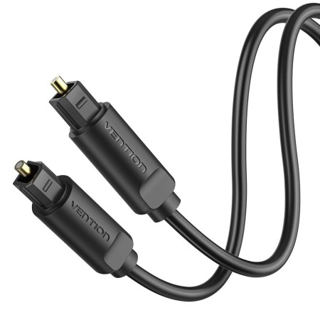 VENTION 1,5M Cable Óptico Audio Digital TOSLINK Optico Dolby DTS Sound Enchufe de Metal Recubrimiento de Nylon SPDIF Cable de