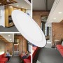 LED ATOMANT Pack 5x Downlight LED Panel Extraplano Redondo 220mm 20W, 1800 lumenes, Color Luz Fria (6500K), Corte estandar