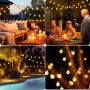 litogo Guirnaldas Luces Exterior Solar, 15M LED Guirnalda Luces Solar, 8 Modos con Función de Memoria, Impermeable Bombillas