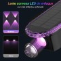 ELLASAY Aplique Solar Pared Exterior,Lámparas Solares Exteriores Arriba y Abajo IP65 Impermeable,3 Colores Brillantes Luces