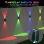 ELLASAY Aplique Solar Pared Exterior,Lámparas Solares Exteriores Arriba y Abajo IP65 Impermeable,3 Colores Brillantes Luces