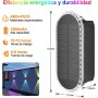 ELLASAY Aplique Solar Pared Exterior,Lámparas Solares Exteriores Arriba y Abajo IP65 Impermeable,3 Colores Brillantes Luces