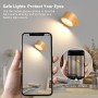 Luz de Pared de Interior, Lámpara de Pared con Batería de Carga USB, 3 Colores y 3 Niveles de Brillo Pared de Interior 360 °
