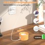 Luz de Pared de Interior, Lámpara de Pared con Batería de Carga USB, 3 Colores y 3 Niveles de Brillo Pared de Interior 360 °