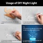 Hoofun Stitch Luz Nocturna, 16colores 4modos Stitch Luz De Noche, Lampara LED 3d con Control Remoto Y Smart Touch, Lámpara