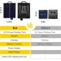 Tacobey Guirnaldas de Luces Exterior Solar, 10M 100 LED Guirnaldas Luminosas Exterior Solares con 20 Bombillas, IP65