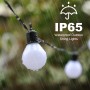 Tacobey Guirnaldas de Luces Exterior Solar, 10M 100 LED Guirnaldas Luminosas Exterior Solares con 20 Bombillas, IP65
