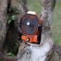 Sendowtek Table Fan Desktop Fans Strong Rechargeable Battery 10400mAh with LED Light and Hook Fan Camping Adjustable Speed Quiet