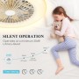Aigostar Ventilador de Techo con Luz Silencioso, Φ49*14cm, con Telecomando, Motor DC, Temporizador, Función de Memoria, Apto