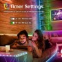 Tiras LED, Luces Habitación 10 Metros, Bonve pet Tira LED RGB, Bluetooth Musical con IR Control Remoto 40 Teclas y APP, 16