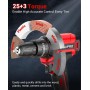 KUZUPRO Taladro Percutor a Bateria 21V, Taladro Atornillador con 2 Baterías 2000mAh, 25+3 Ajuste de Par Destornillador