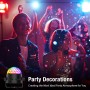 Bola Luces Discoteca LED, 7 Colores RGB Luz con Sonido Activado, 4M Cable USB, Rotación de 360 , Ideal para Cumpleaños,
