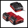 Einhell Taladro de impacto sin cable TE-CD 12/1 (incl. 2x 2,0 Ah batería Li-Ion, 12 V, 22 ajustes de par, caja cambios 2 veloc.,