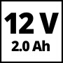 Einhell Taladro de impacto sin cable TE-CD 12/1 (incl. 2x 2,0 Ah batería Li-Ion, 12 V, 22 ajustes de par, caja cambios 2 veloc.,