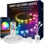 VKH Tiras LED 5 Metros(30 LEDs/m), Luces LED Habitación RGB Bluetooth con Control Remoto y App, Cambia el Color con la Música,