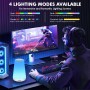 Auxmir Lámparas de Mesita de Noche, Recargable 1800mAh con USB, Luz Nocturna LED sin Cable, Control Remoto y Táctil,