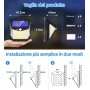 Luz Solar LED Exterior Jardin: 248 LED Luces Solares Sensor de Movimiento 270° Foco Solar Exteriores Lampara IP65 Impermeable