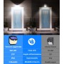 Luz Solar LED Exterior Jardin: 248 LED Luces Solares Sensor de Movimiento 270° Foco Solar Exteriores Lampara IP65 Impermeable