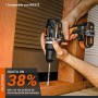 WORX Taladro Percutor a batería 20V Máx | WX352 | Motor sin escobillas | Power Share | 2 baterías de 2Ah | Cargador y maletín |