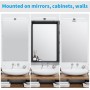 Aourow Lampara Espejo Baño 10W,40CM 820LM Aplique Luz Espejo Baño,Blanco frío 6500K Luces de LED Espelho Resistente al Agua para