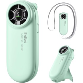 Diveblues TurboBear Mini Portable Turbo Fan - 8.8m/s Powerful, Super Light 85g, 5 Speed, Rechargeable Battery, Compact Pocket,