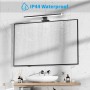 Aourow Lampara Espejo Baño 10W,40CM 820LM Aplique Luz Espejo Baño,Blanco frío 6500K Luces de LED Espelho Resistente al Agua para
