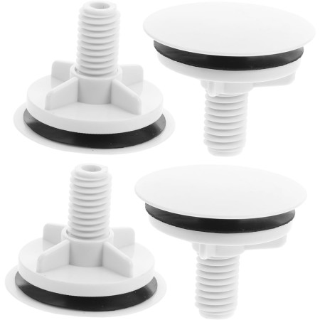 4 Piezas Tapa del orificio del lavabo cordón ajustable fregadero de la bañera cubiertas para agujeros accesorios de lavabo tapa
