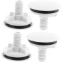 4 Piezas Tapa del orificio del lavabo cordón ajustable fregadero de la bañera cubiertas para agujeros accesorios de lavabo tapa