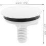 4 Piezas Tapa del orificio del lavabo cordón ajustable fregadero de la bañera cubiertas para agujeros accesorios de lavabo tapa