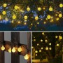 Moxled Guirnaldas Luces Exterior Solares, 11M 60 LED Guirnalda Luces Solar Impermeablet, 8 Modes Interior y Exterior Cadena de