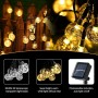 Moxled Guirnaldas Luces Exterior Solares, 11M 60 LED Guirnalda Luces Solar Impermeablet, 8 Modes Interior y Exterior Cadena de
