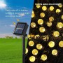 Moxled Guirnaldas Luces Exterior Solares, 11M 60 LED Guirnalda Luces Solar Impermeablet, 8 Modes Interior y Exterior Cadena de