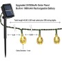 Moxled Guirnaldas Luces Exterior Solares, 11M 60 LED Guirnalda Luces Solar Impermeablet, 8 Modes Interior y Exterior Cadena de