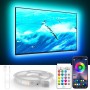 KANTUTOE TV LED Lights Strip, 5m RGB TV Backlight for 45-75in TV, Music Sync, Bluetooth APP & Remote Control USB Powered LED