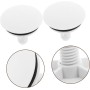 4 Piezas Tapa del orificio del lavabo cordón ajustable fregadero de la bañera cubiertas para agujeros accesorios de lavabo tapa