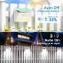 Peasur Luz Solar 3 Paquete/138 LED/3 ModosSúper Brillante Focos Solares con Sensor de Movimiento Impermeable IP65 Farolas