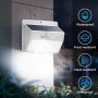 Peasur Luz Solar 3 Paquete/138 LED/3 ModosSúper Brillante Focos Solares con Sensor de Movimiento Impermeable IP65 Farolas