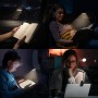 iFalarila Luz Lectura Recargable, 12 LED Luz para Leer en la Cama 360° Ajustable Lampara Lectura [RA95] Lampara para Leer en La