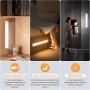 TRUMPETS 30CM Luz LED con Sensor de Movimiento 2500mAh,Luz LED Armario con 3 Color 3 Modos USB-C Recargable,108 LED Cocina Bajo
