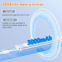 TRUMPETS 30CM Luz LED con Sensor de Movimiento 2500mAh,Luz LED Armario con 3 Color 3 Modos USB-C Recargable,108 LED Cocina Bajo