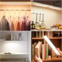TRUMPETS 30CM Luz LED con Sensor de Movimiento 2500mAh,Luz LED Armario con 3 Color 3 Modos USB-C Recargable,108 LED Cocina Bajo