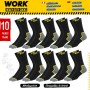 SOXCO 10 Pares Calcetines de Trabajo Hombre WORK Socks