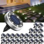 btfarm 8 Paquetes Luces Solares LED Exterior Jardin Suelo, 8 LED Luz Solar Exterior Jardin, IP65 Impermeable Lamparas Solares