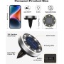 btfarm 8 Paquetes Luces Solares LED Exterior Jardin Suelo, 8 LED Luz Solar Exterior Jardin, IP65 Impermeable Lamparas Solares